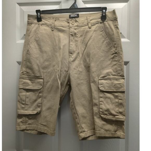 Rugged Trail Men's Size 36 Beige Khaki Cargo Utility Everyday Workwear Shorts - Picture 1 of 5
